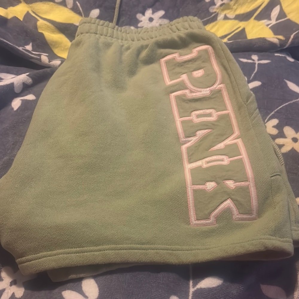 PINK Victoria's Secret Fleece Campus Shorts
